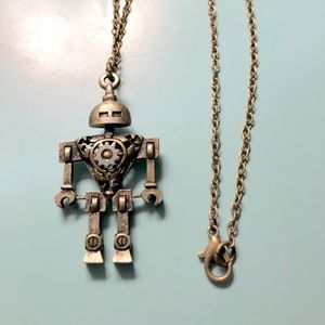 Steampunk Robot Necklace